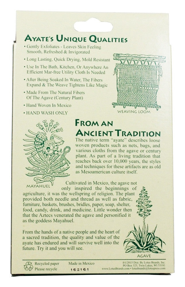 Flower Valley Ayate Fiber Washcloth (1xEach)